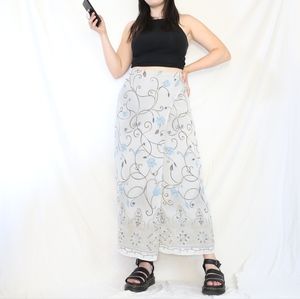 Vintage Floral Maxi Skirt